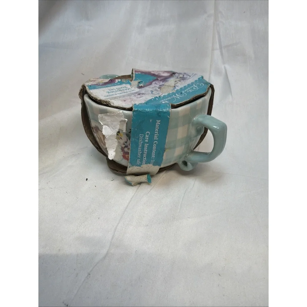 PIONEER WOMAN 4 PIECE GINGHAM COW/HAT/PIG/BOOTS MEASURING CUPS SWEET ROMANCE